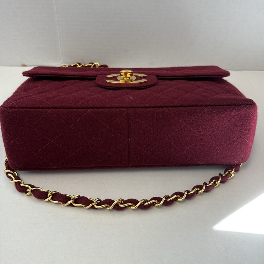 CHANEL Red Canvas Jumbo Bag - Picture 8 of 13